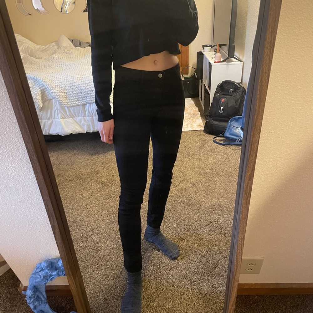 H and m black skinny jeans
